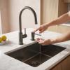 Pure.Sink Elite Steel Shine built-in soap dispenser PVD Gun Metal, refillable from above PS9010-61